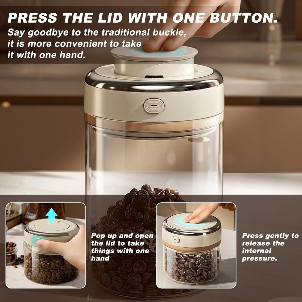 Airtight Borosilicate Glass Storage Jar | Multi-Purpose Pantry & Spice Organizer