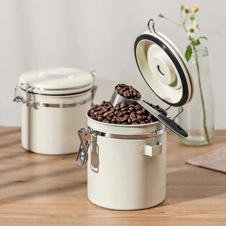Vacuum Seal Coffee Bean Container 1500ml | Preserve Aroma & Freshness