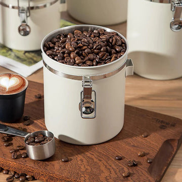 Vacuum Seal Coffee Bean Container 1500ml | Preserve Aroma & Freshness