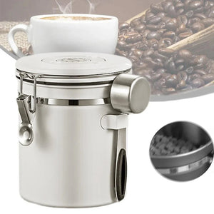 Vacuum Seal Coffee Bean Container 1500ml | Preserve Aroma & Freshness