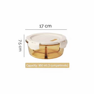 Premium Borosilicate Glass Container Set | Microwave Oven Freezer Safe with Lids