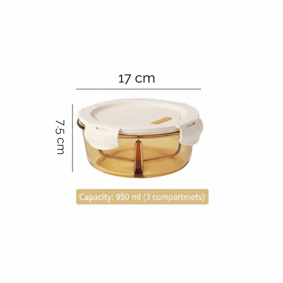 Premium Borosilicate Glass Container Set | Microwave Oven Freezer Safe with Lids
