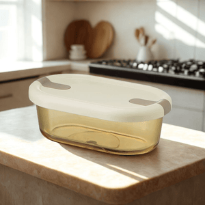 750ml Glass Lunch Box with Sealed Compartments | Microwave-Safe Meal Prep Container
