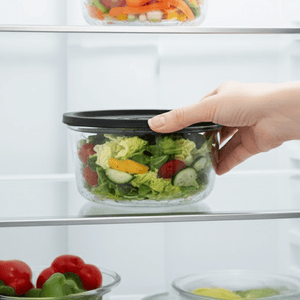 850ml Circular Vacuum Glass Food Jar | Intelligent Date-Tracking Freshness Seal