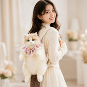Cute 3D Ragdoll Cat Backpack Bag | Plush Stuffed Animal Shoulder Bag for Girls & Women