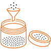 Clear Jars Easy Refill