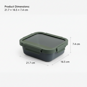 Rectangle 1050ml Non-Stick Glass Food Storage Container | Easy Clean Freshness Lock