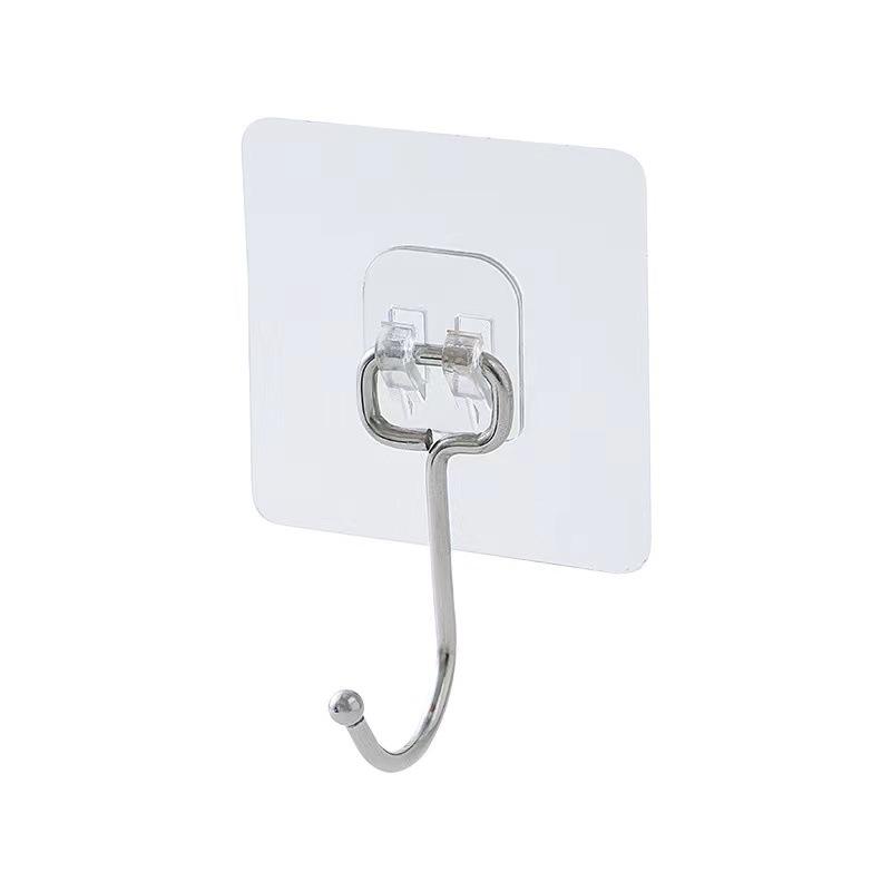 Transparent Adhesive Wall Hooks | Extra Strong Multi-Purpose Hanger Pack of 05
