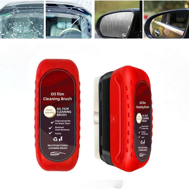 Car Oil Film Cleaning Brush | Windshield Glass Cleaner Tool