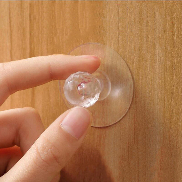 Transparent Self-Adhesive Hook Handle | Multi-Functional Cabinet Door Hook Pack of 05