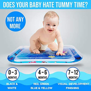 Inflatable Baby Water Play Mat | Sensory Development Tummy Time Mat