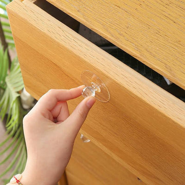 Transparent Self-Adhesive Hook Handle | Multi-Functional Cabinet Door Hook Pack of 05
