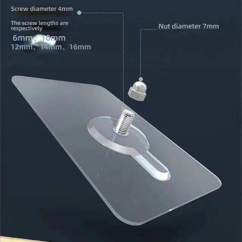 No Trace Adhesive Wall Hooks | Nail-Free Strong Picture Hanging Hooks Pack of 06