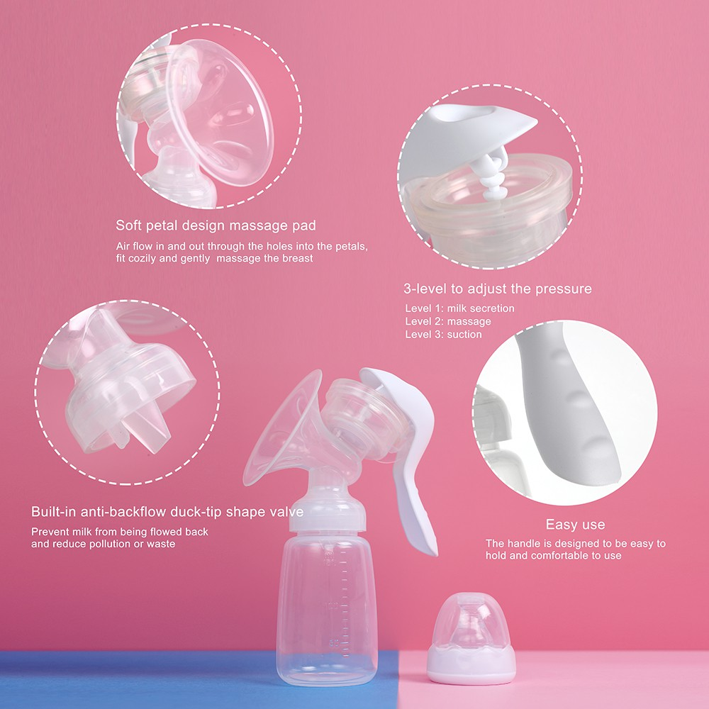 BPA-Free Manual Breast Pump | Safe Breastfeeding Pump