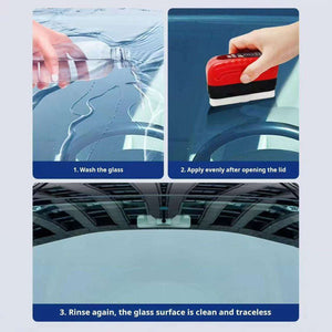 Car Oil Film Cleaning Brush | Windshield Glass Cleaner Tool