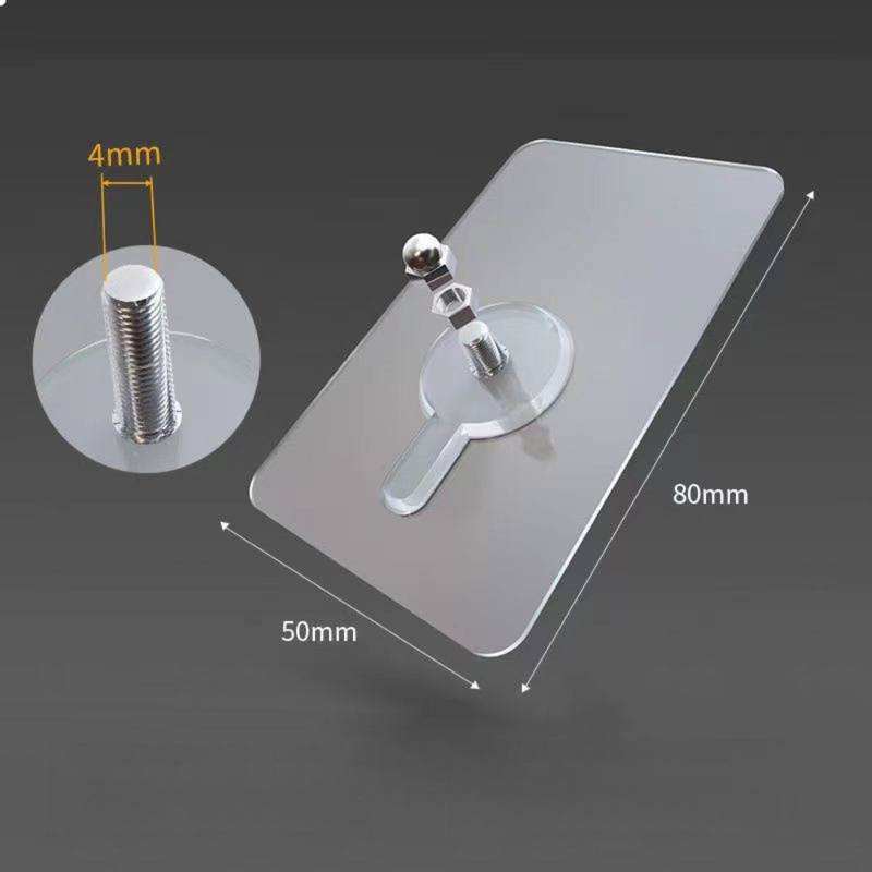 No Trace Adhesive Wall Hooks | Nail-Free Strong Picture Hanging Hooks Pack of 06