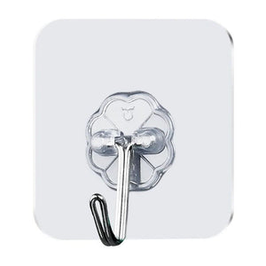 Self Adhesive Wall Hooks | Strong Traceless Multi-Purpose Hooks | Pack of 10