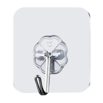 Self Adhesive Wall Hooks | Strong Traceless Multi-Purpose Hooks | Pack of 10