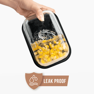 Smart Rectangular Vacuum Glass Food Container | 800ml Date-Tracker Freshness Lock