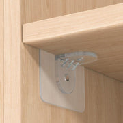 Hook Rail Shelf Bracket Set | Wall Mount Support Hooks | 6 PCS
