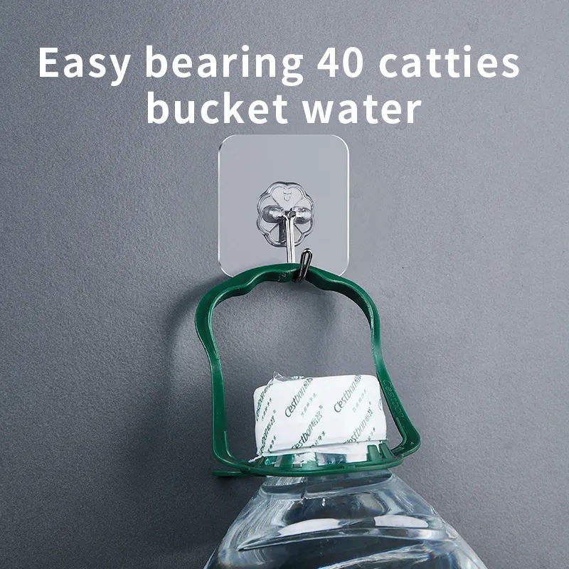 Self Adhesive Wall Hooks | Strong Traceless Multi-Purpose Hooks | Pack of 10
