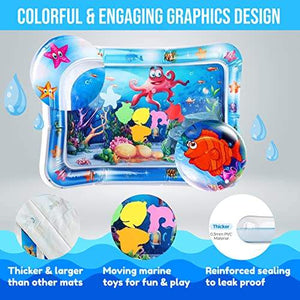 Inflatable Baby Water Play Mat | Sensory Development Tummy Time Mat