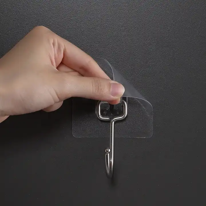 Transparent Adhesive Wall Hooks | Extra Strong Multi-Purpose Hanger Pack of 05