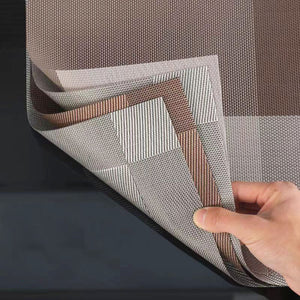 PVC Dining Table Placemats | Heat Resistant Anti-Skid Washable Mats | Pack of 4