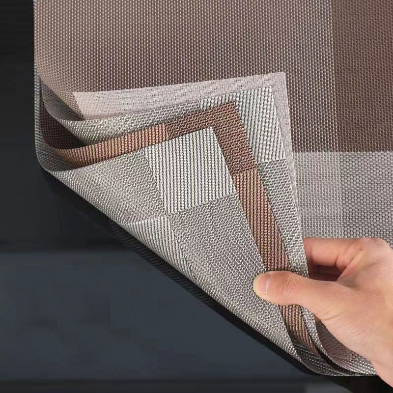 PVC Dining Table Placemats | Heat Resistant Anti-Skid Washable Mats | Pack of 4
