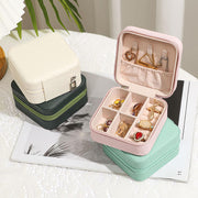 PU Leather Travel Jewelry Organizer | Portable Storage Case