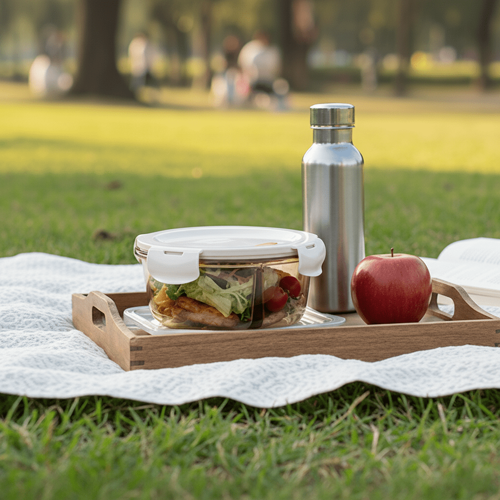 Premium Borosilicate Glass Container Set | Microwave Oven Freezer Safe with Lids