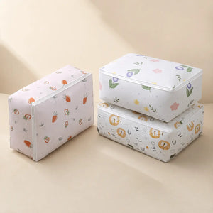 Large Under Bed Blanket Storage Bag | Foldable Waterproof Organizer for Quilts & Clothes, Dustproof & Moisture-Proof Storage Solution