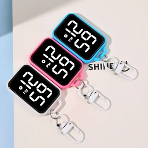 LED Digital Keychain Watch | Pocket Mini Timepiece for Students