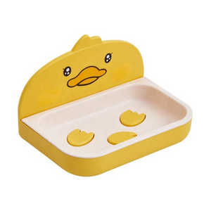 Wall Mounted Soap Dish with Drain | Double Layer Bathroom Soap Holder