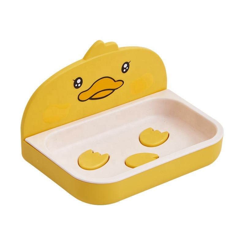 Wall Mounted Soap Dish with Drain | Double Layer Bathroom Soap Holder