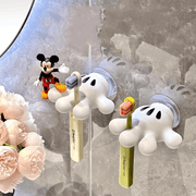 Cute Wall Hanging Toothbrush Holder | Suction Hook Bathroom Organizer | Pack of 2
