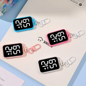LED Digital Keychain Watch | Pocket Mini Timepiece for Students