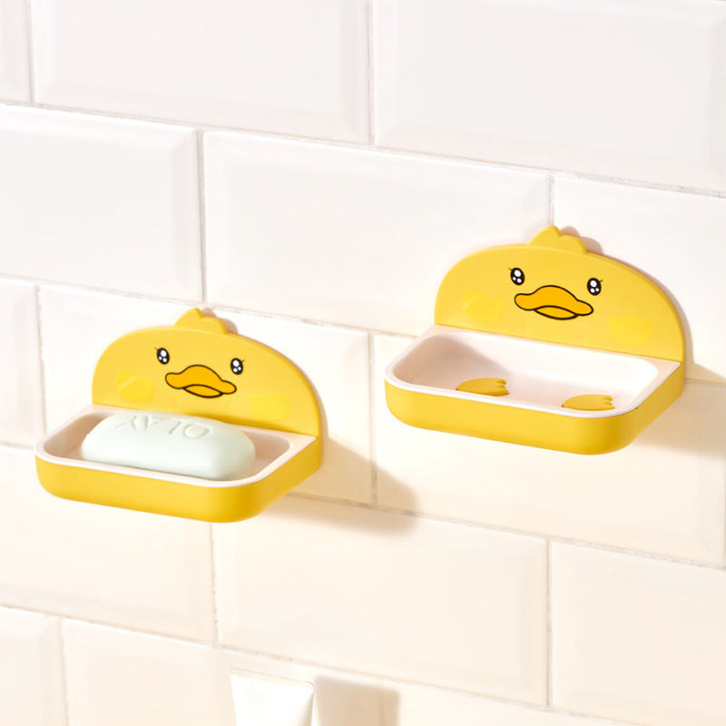 Wall Mounted Soap Dish with Drain | Double Layer Bathroom Soap Holder