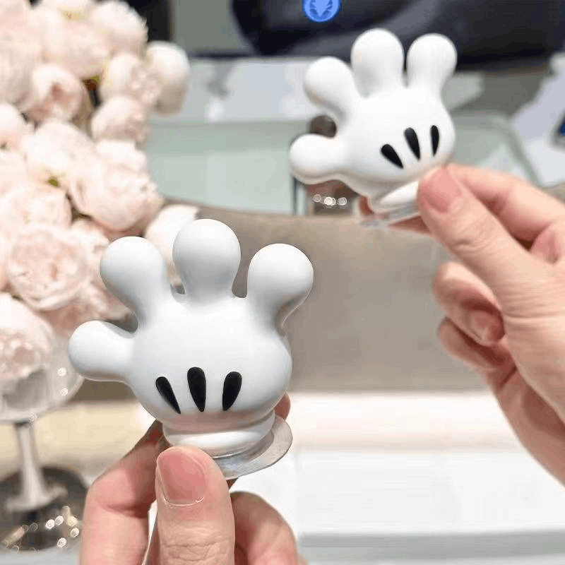 Cute Wall Hanging Toothbrush Holder | Suction Hook Bathroom Organizer | Pack of 2