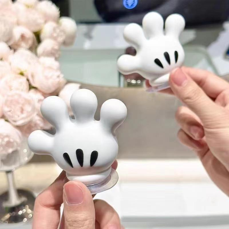 Cute Wall Hanging Toothbrush Holder | Suction Hook Bathroom Organizer | Pack of 2