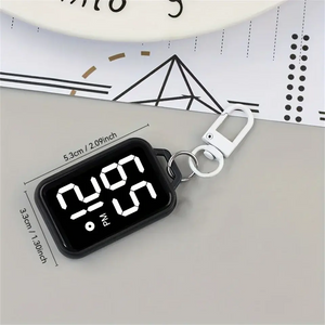 LED Digital Keychain Watch | Pocket Mini Timepiece for Students