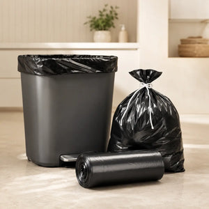 Medium Garbage Bags 30 pcs – Strong Leak-Proof Dustbin Liners for Home & Office