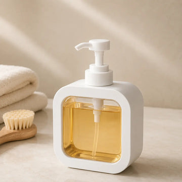 Modern Refillable Liquid Soap Dispenser Pump Bottle | Stylish Kitchen & Bathroom Soap Holder