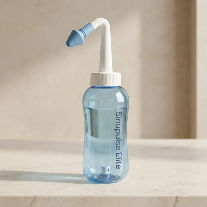 Nasal Wash Bottle | Pressure Nasal Irrigation & Nose Cleaner Bottle | Saline Nasal Rinse for Adults | Sinus & Nasal Cleansing Bottle