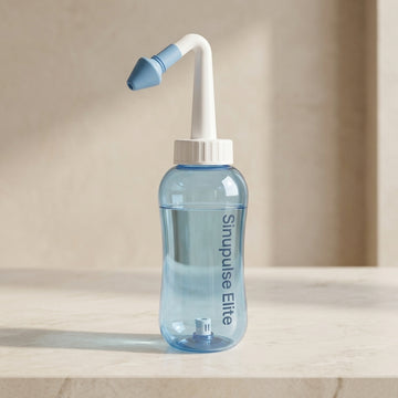Nasal Wash Bottle | Pressure Nasal Irrigation & Nose Cleaner Bottle | Saline Nasal Rinse for Adults | Sinus & Nasal Cleansing Bottle