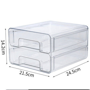 Stackable Pull-Out Fridge Storage Containers | Ventilated Produce Organizer Bins
