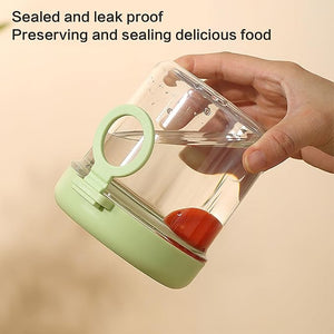 Portable Salad & Yogurt Glass Cup With Leak-Proof Lid | Travel-Ready Meal Prep