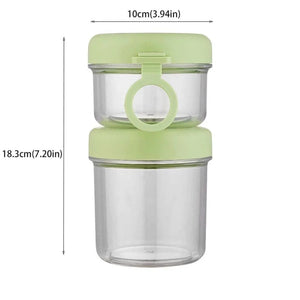 Portable Salad & Yogurt Glass Cup With Leak-Proof Lid | Travel-Ready Meal Prep
