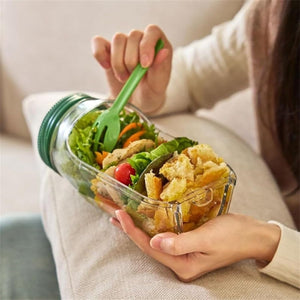 Portable Shake & Serve Salad Jar | Perfect for Healthy Meal Prep