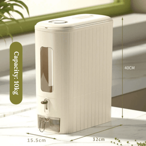 Durable Airtight Rice Storage Container - 5kg/10kg Moisture-Proof Dispenser